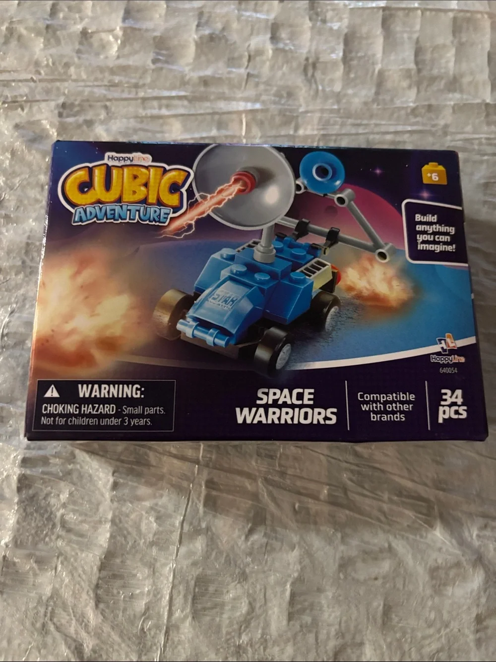 Cubic Adventure Space Warriors Blue Building Set - 34 pcs